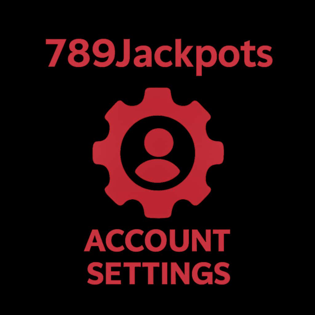 An icon symbolizing 789Jackpots Account Settings with a simple and clean design.