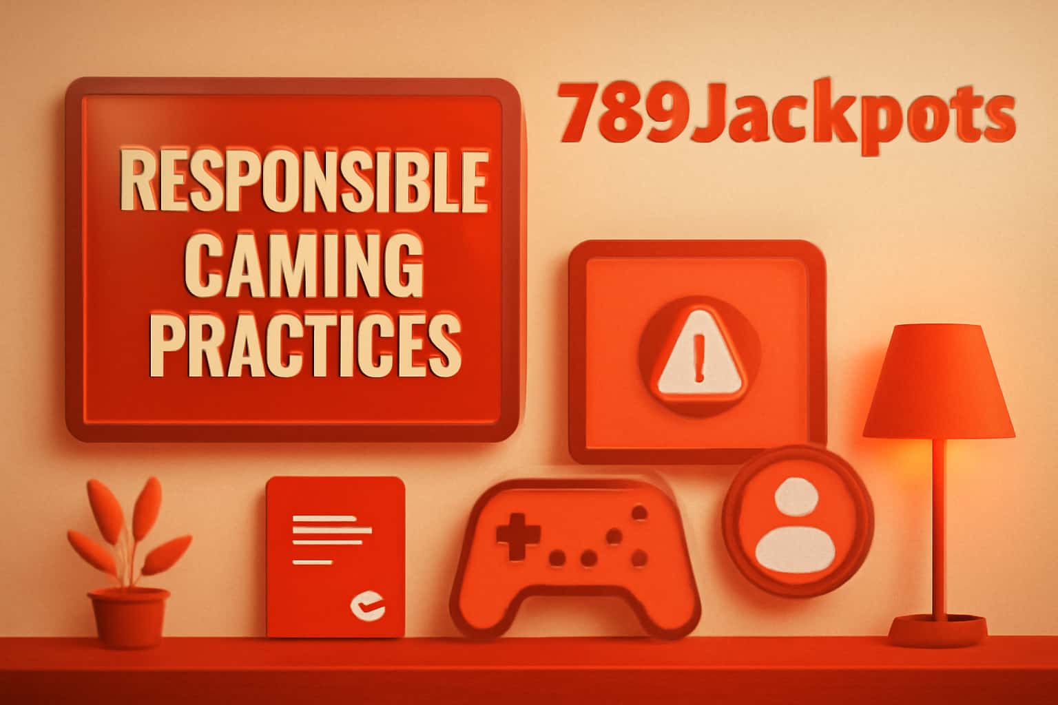 Informational graphic about 789Jackpots Responsible Gaming Practices.