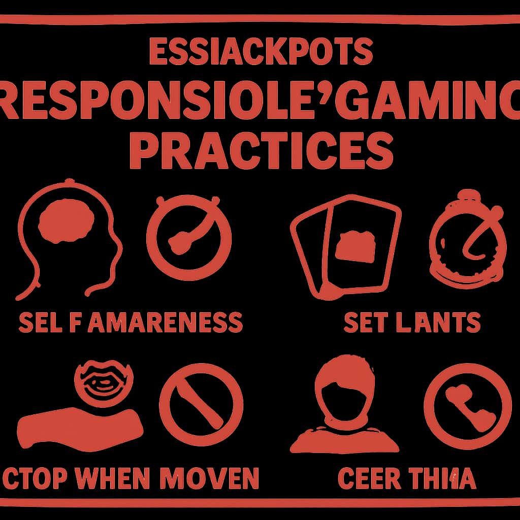Illustration on 789Jackpots Responsible Gaming Practices.