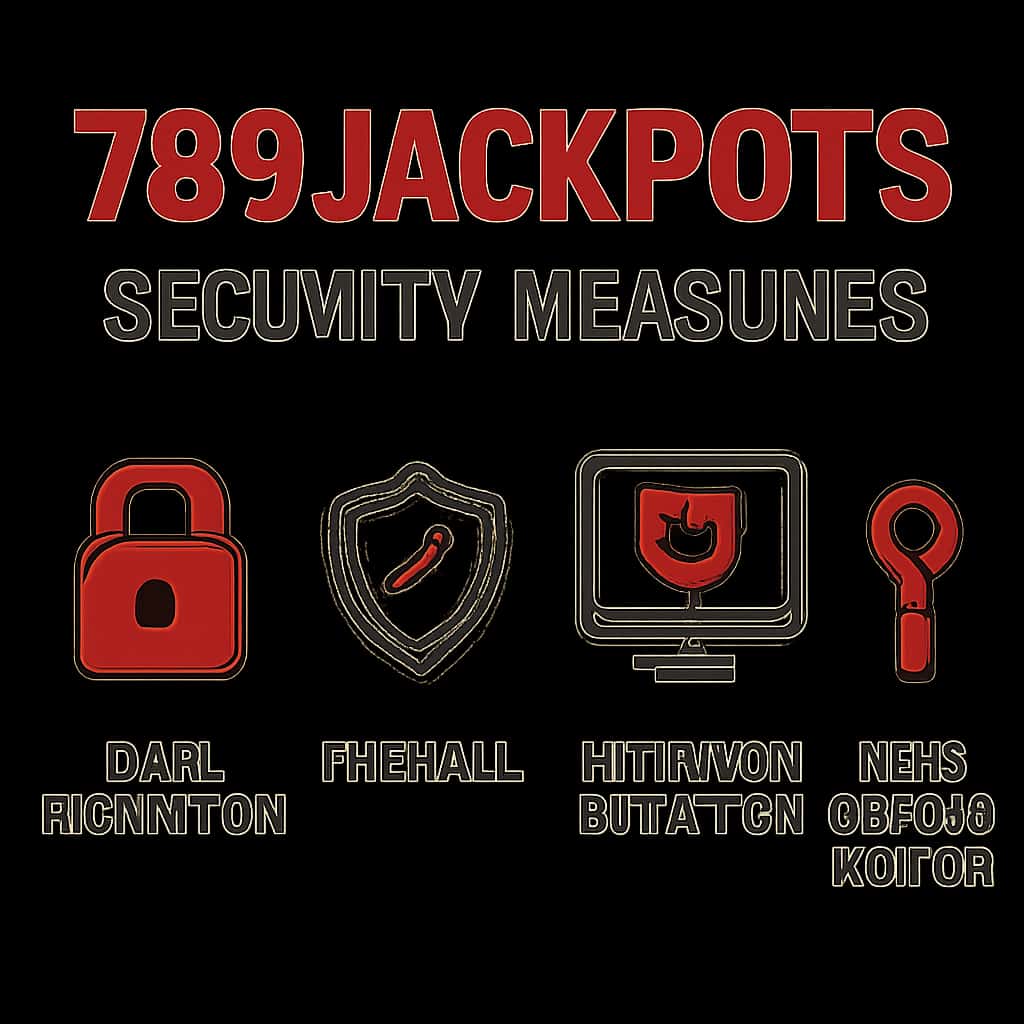 An educational diagram outlining the security measures of 789Jackpots.