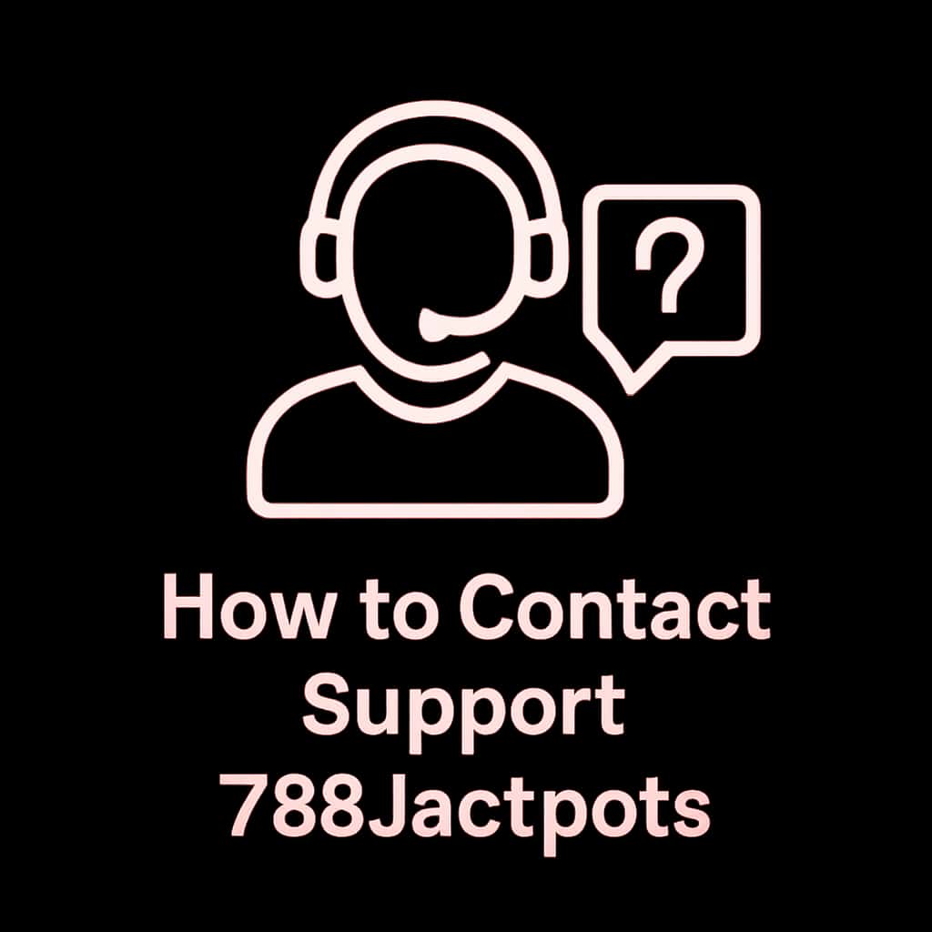 A succinct icon illustrating the support contact methods for 789Jackpots.