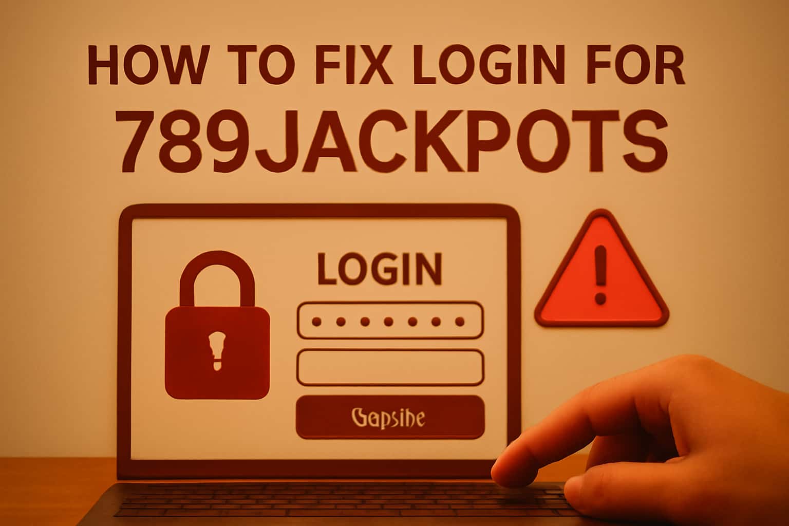 Image illustrating login troubleshooting for 789Jackpots.