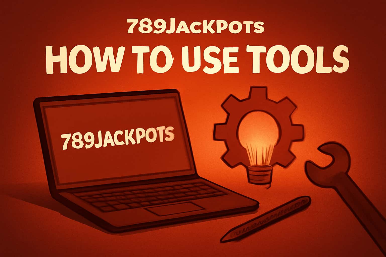 An informative display depicting how to use 789Jackpots tools.