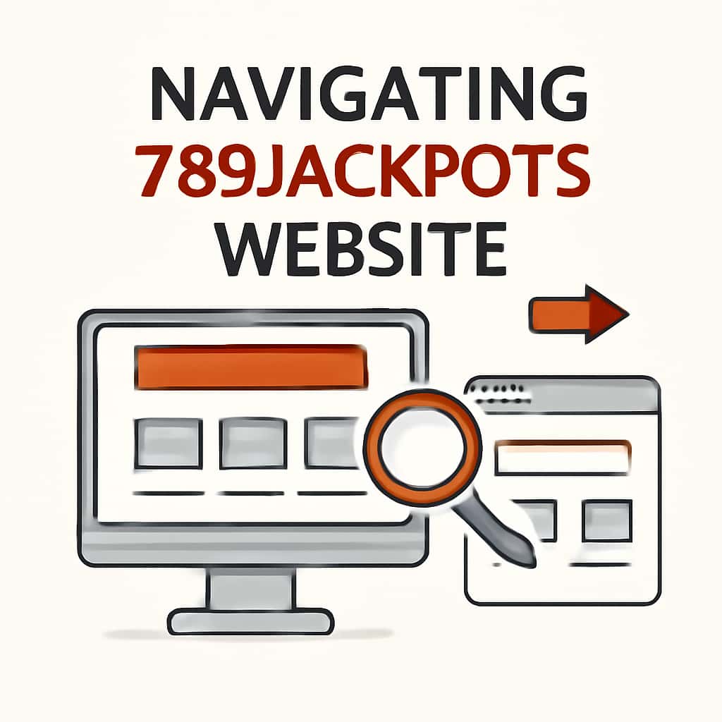 An educational diagram illustrating key features of the 789Jackpots website.