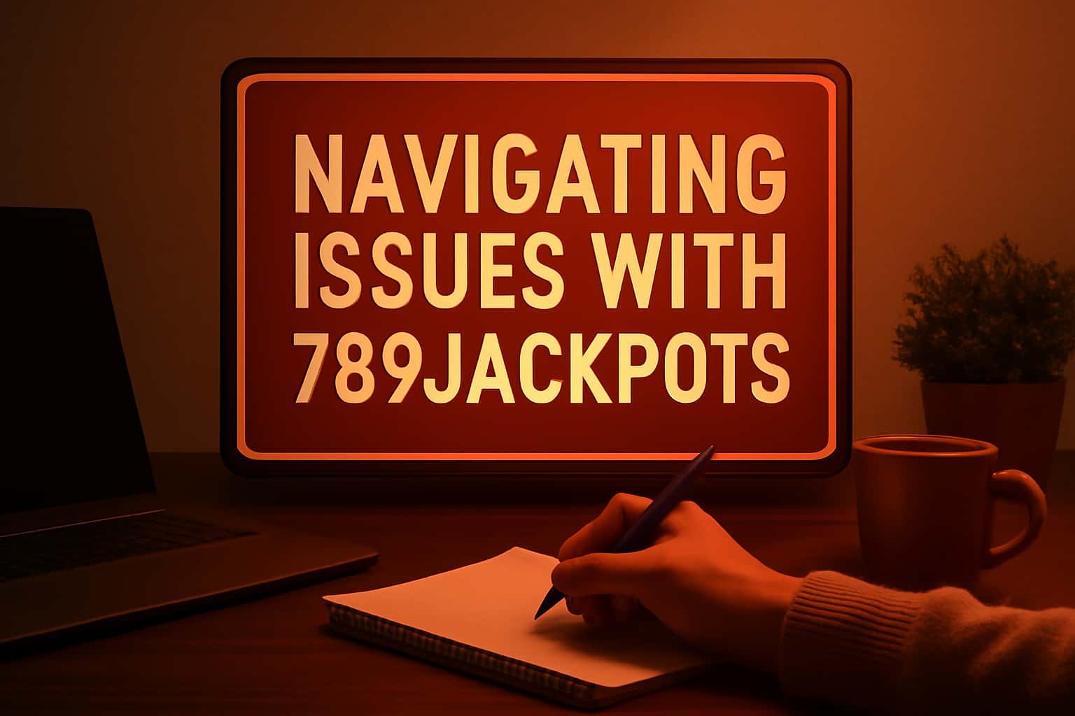 An informative scene showcasing troubleshooting for 789Jackpots.