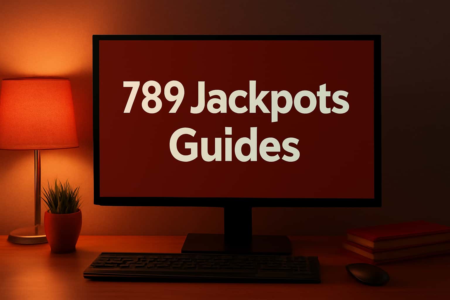 An informational display featuring the text '789Jackpots Guides' in a sleek design.