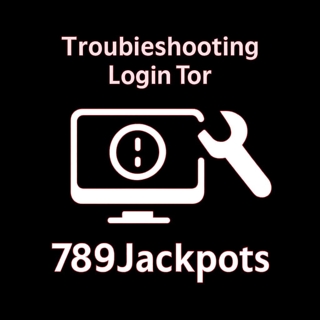 Icon representing troubleshooting login for 789Jackpots.