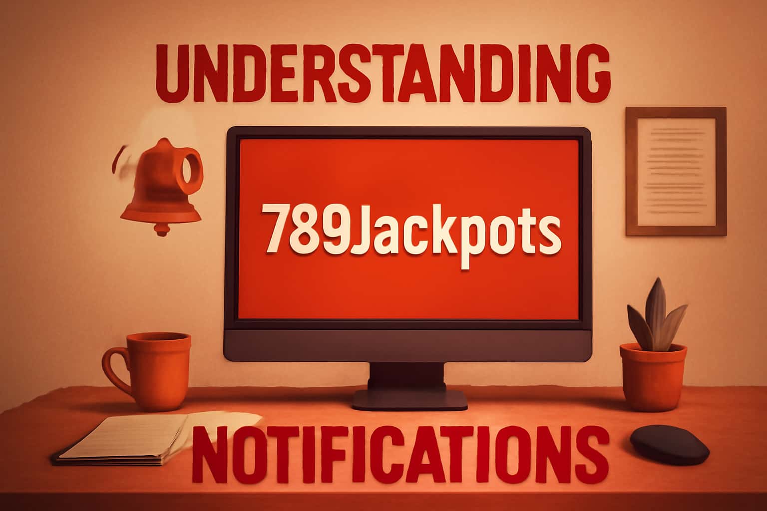 An informational scene illustrating the concept of notifications in the 789Jackpots platform.