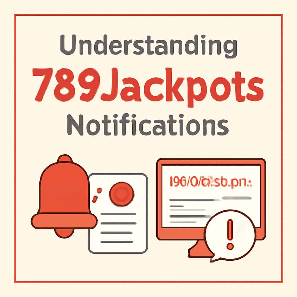 An educational diagram about managing notifications on the 789Jackpots platform.